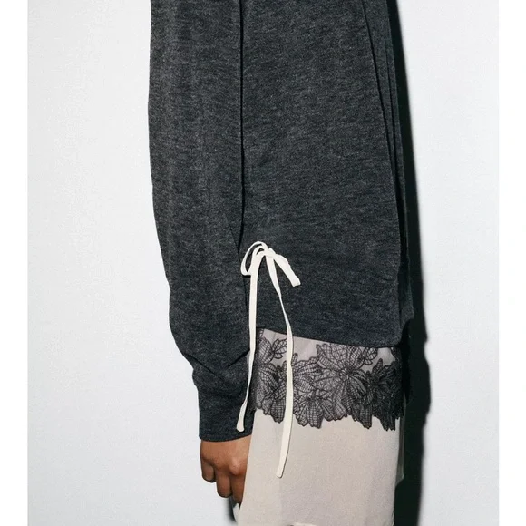 Zara Soft Effect Combination Dress - Picture 4 of 8